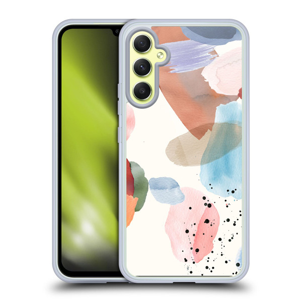Ninola Pattern Abstract Pastel Soft Gel Case for Samsung Galaxy A34 5G