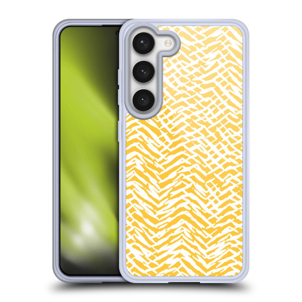 Ninola Patterns 4 Leopard Marks Mustard Soft Gel Case for Samsung Galaxy S23 5G & MagSafe