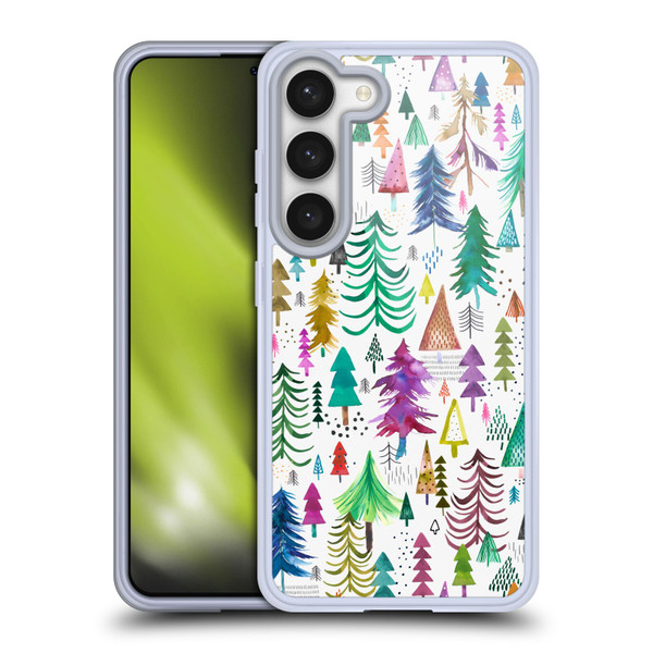 Ninola Patterns 4 Colourful Pines Soft Gel Case for Samsung Galaxy S23 5G & MagSafe