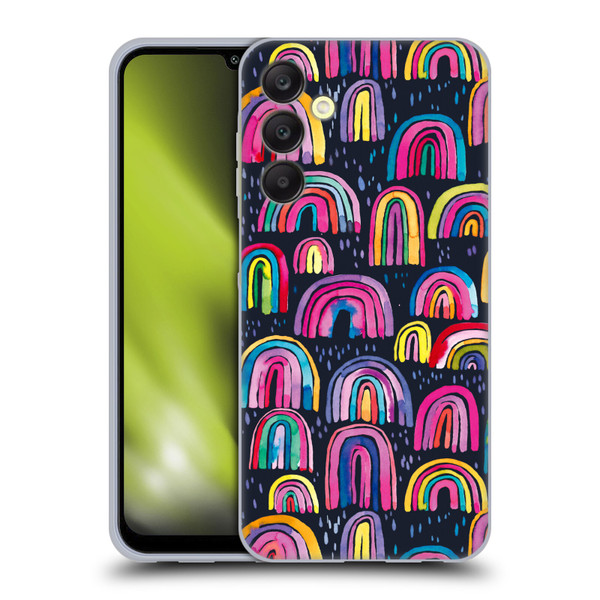Ninola Summer Patterns Rainbows Navy Soft Gel Case for Samsung Galaxy A25 5G