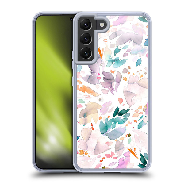Ninola Pattern Abstract Petals Soft Gel Case for Samsung Galaxy S22+ 5G & MagSafe