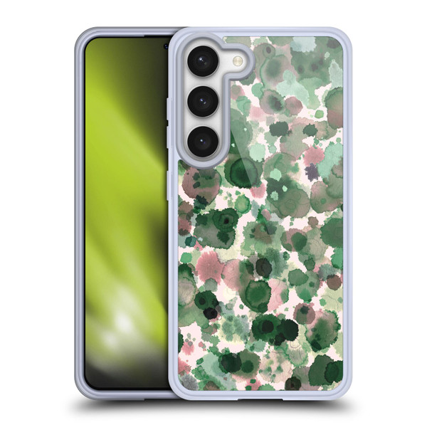 Ninola Pattern Abstract Green Moss Soft Gel Case for Samsung Galaxy S23 5G & MagSafe