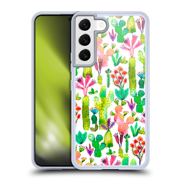 Ninola Summer Patterns Cacti Garden Soft Gel Case for Samsung Galaxy S22 5G & MagSafe