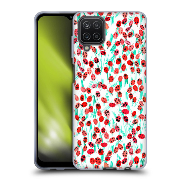 Ninola Patterns Ladybugs On Grass Soft Gel Case for Samsung Galaxy A12 (2020)
