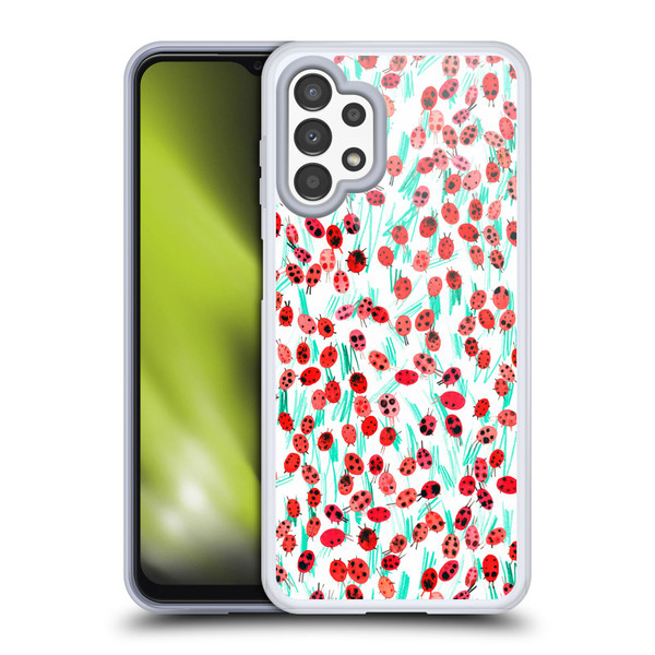 Ninola Patterns Ladybugs On Grass Soft Gel Case for Samsung Galaxy A13 (2022)