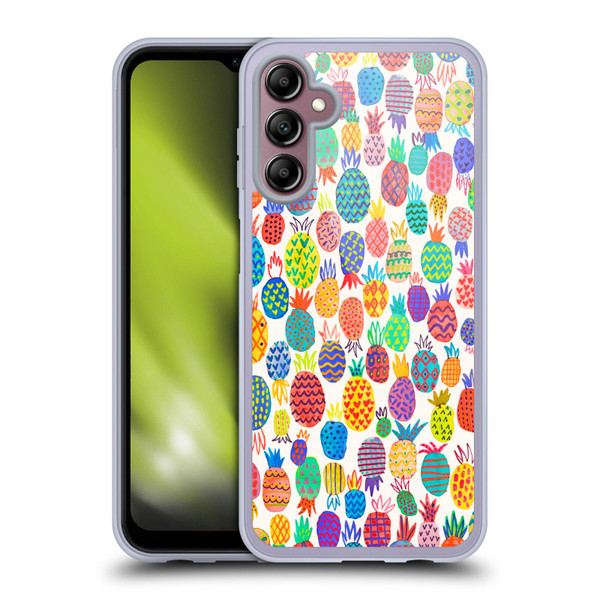 Ninola Patterns Cute Pineapples Soft Gel Case for Samsung Galaxy A14 5G
