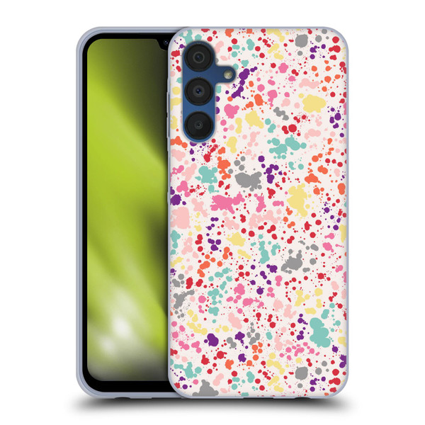Ninola Patterns Colourful Splatter Drops Soft Gel Case for Samsung Galaxy A15 & MagSafe
