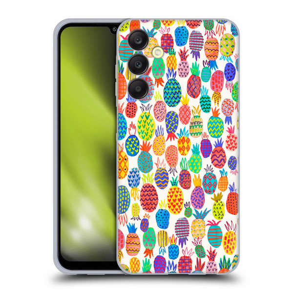 Ninola Patterns Cute Pineapples Soft Gel Case for Samsung Galaxy A25 5G