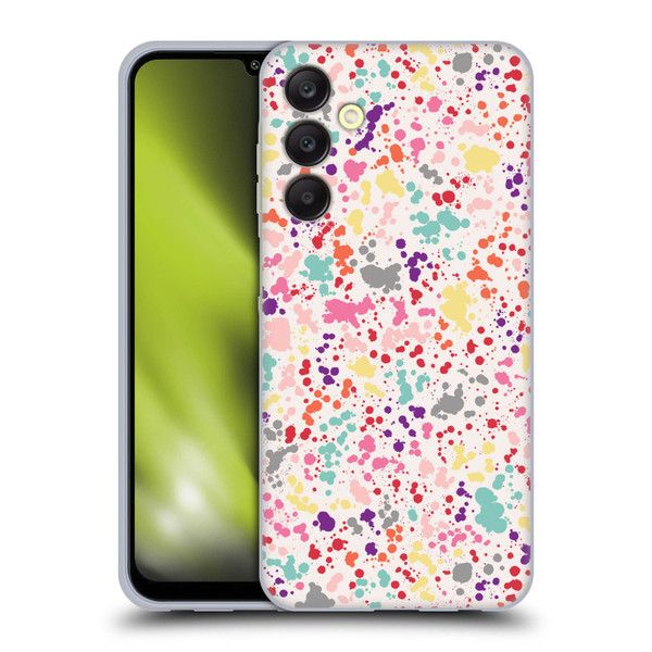 Ninola Patterns Colourful Splatter Drops Soft Gel Case for Samsung Galaxy A25 5G