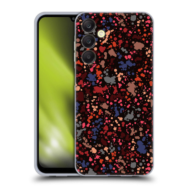 Ninola Patterns Dark Colourful Splatter Drops Soft Gel Case for Samsung Galaxy A25 5G
