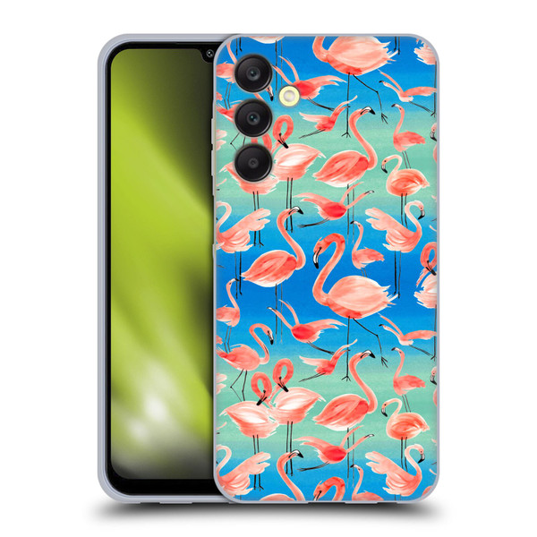 Ninola Patterns Flamingos Soft Gel Case for Samsung Galaxy A25 5G