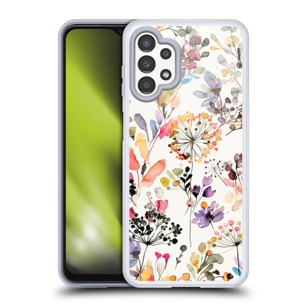 Ninola Wild Grasses Multicolor Soft Gel Case for Samsung Galaxy A13 (2022)
