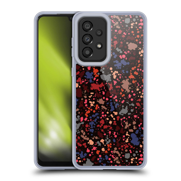 Ninola Patterns Dark Colourful Splatter Drops Soft Gel Case for Samsung Galaxy A33 5G (2022)