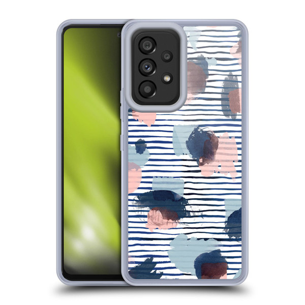 Ninola Patterns Graphic Thoughts Dots Blue Soft Gel Case for Samsung Galaxy A53 5G (2022)