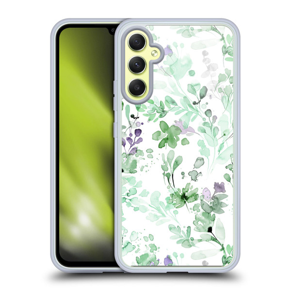 Ninola Wild Grasses Eucalyptus Plants Soft Gel Case for Samsung Galaxy A34 5G