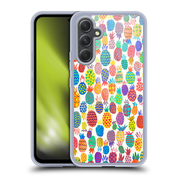 Ninola Patterns Cute Pineapples Soft Gel Case for Samsung Galaxy A54 5G