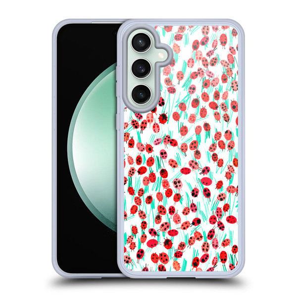 Ninola Patterns Ladybugs On Grass Soft Gel Case for Samsung Galaxy S23 FE 5G & MagSafe