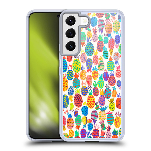 Ninola Patterns Cute Pineapples Soft Gel Case for Samsung Galaxy S22 5G & MagSafe
