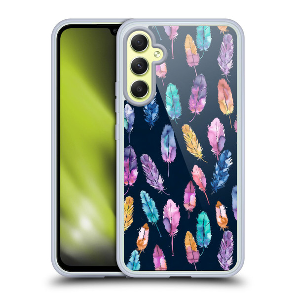 Ninola Patterns 4 Boho Feathers Soft Gel Case for Samsung Galaxy A34 5G