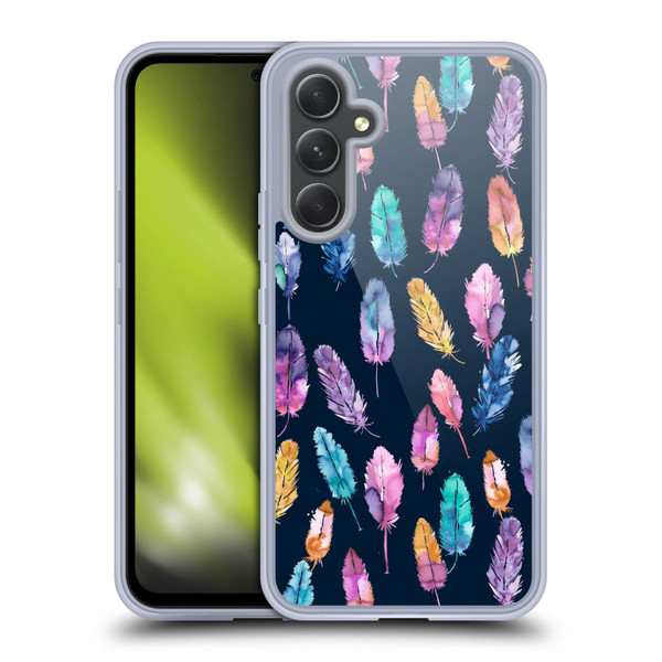 Ninola Patterns 4 Boho Feathers Soft Gel Case for Samsung Galaxy A54 5G