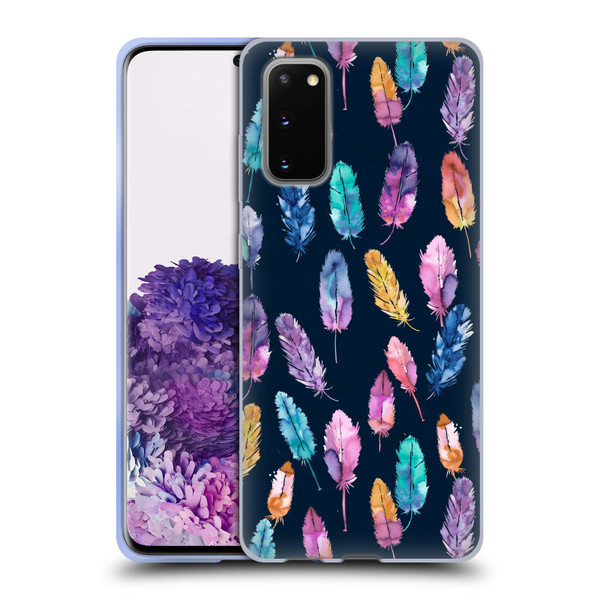 Ninola Patterns 4 Boho Feathers Soft Gel Case for Samsung Galaxy S20 / S20 5G