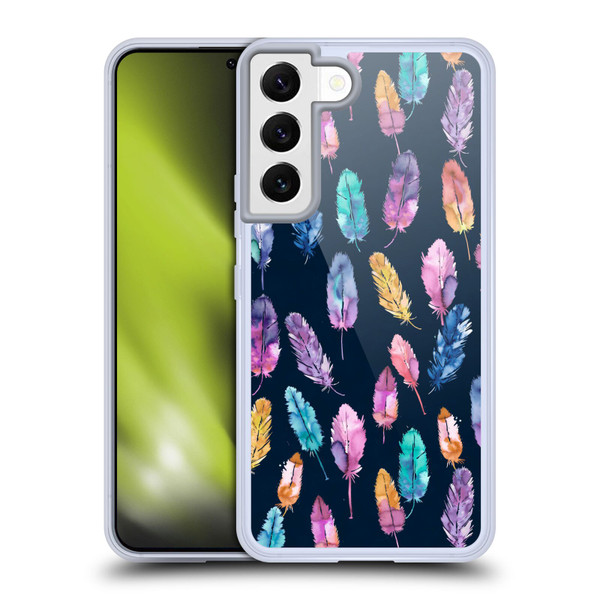 Ninola Patterns 4 Boho Feathers Soft Gel Case for Samsung Galaxy S22 5G & MagSafe