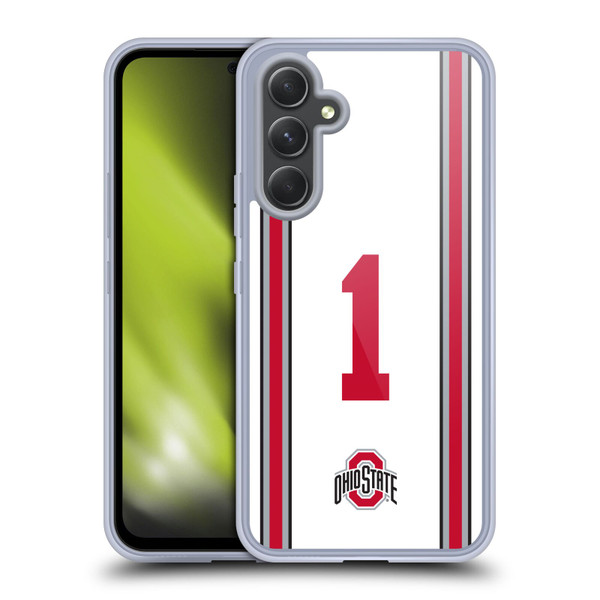 Ohio State University Jersey Football Away Soft Gel Case for Samsung Galaxy A54 5G