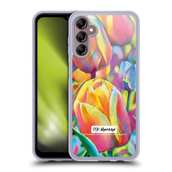 P.D. Moreno Assorted Design Tulips Soft Gel Case for Samsung Galaxy A14 5G
