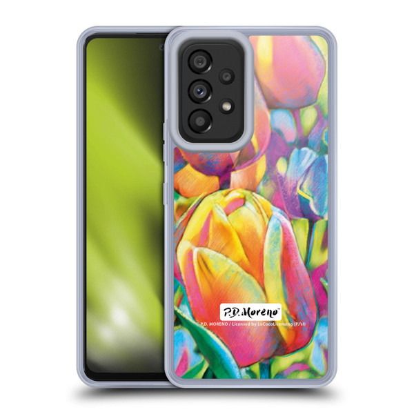 P.D. Moreno Assorted Design Tulips Soft Gel Case for Samsung Galaxy A53 5G (2022)