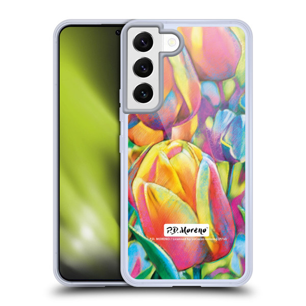 P.D. Moreno Assorted Design Tulips Soft Gel Case for Samsung Galaxy S22 5G & MagSafe