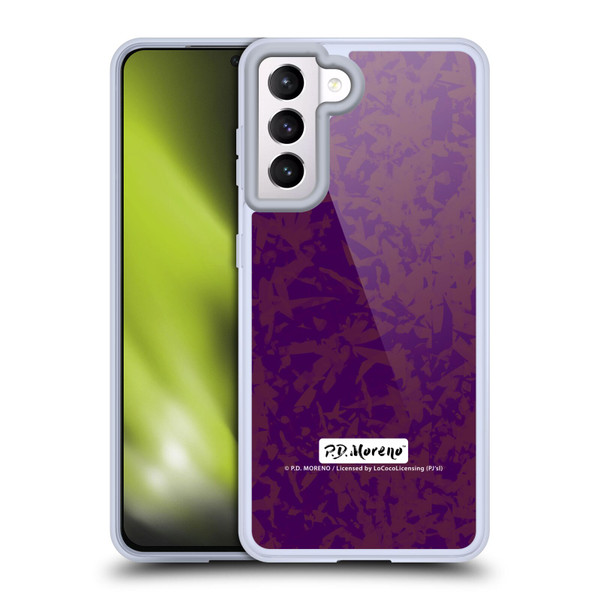 P.D. Moreno Patterns Violet Soft Gel Case for Samsung Galaxy S21 5G & MagSafe