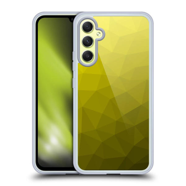 PLdesign Geometric Patterns Yellow Gradient Mesh Soft Gel Case for Samsung Galaxy A34 5G