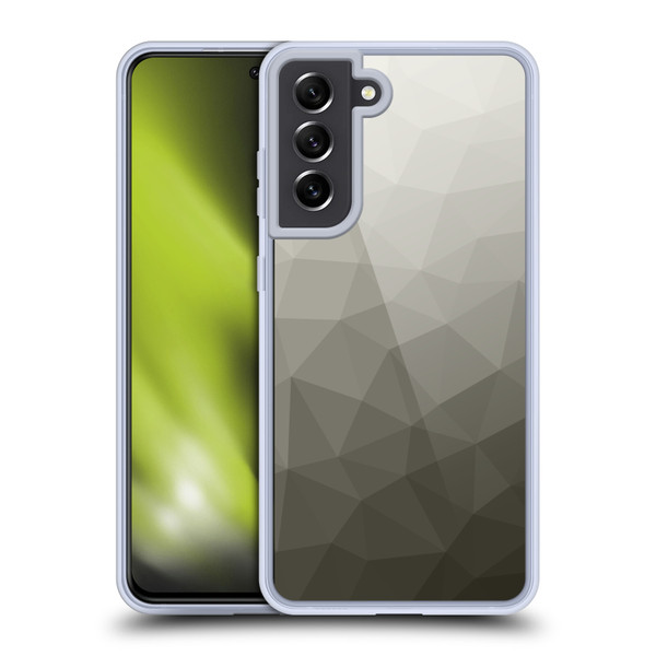 PLdesign Geometric Patterns Gray Gradient Mesh Soft Gel Case for Samsung Galaxy S21 FE 5G & MagSafe
