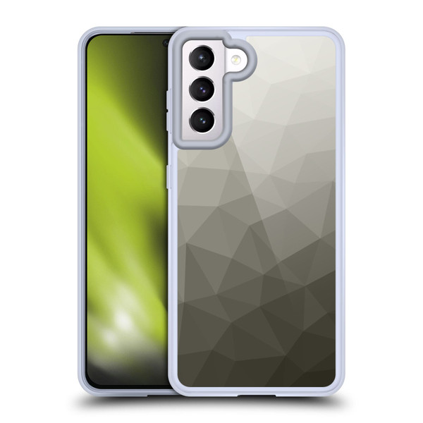 PLdesign Geometric Patterns Gray Gradient Mesh Soft Gel Case for Samsung Galaxy S21 5G & MagSafe