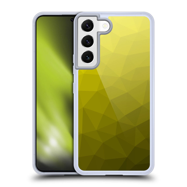 PLdesign Geometric Patterns Yellow Gradient Mesh Soft Gel Case for Samsung Galaxy S22 5G & MagSafe