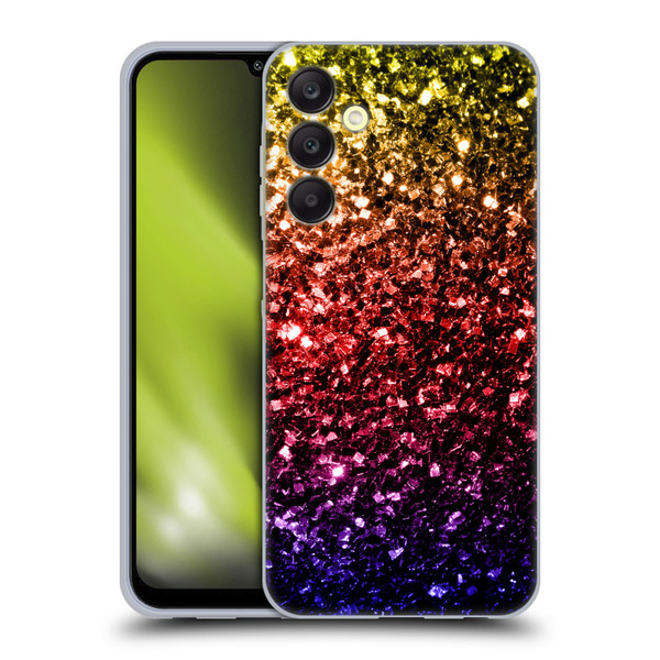 PLdesign Glitter Sparkles Rainbow Soft Gel Case for Samsung Galaxy A25 5G