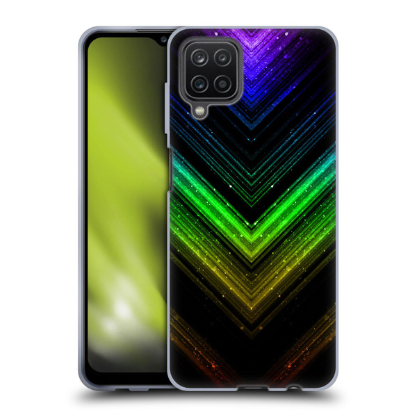 PLdesign Sparkly Metallic Rainbow Soft Gel Case for Samsung Galaxy A12 (2020)