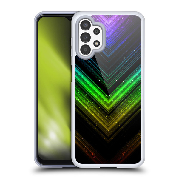PLdesign Sparkly Metallic Rainbow Soft Gel Case for Samsung Galaxy A13 (2022)