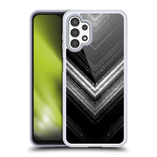 PLdesign Sparkly Metallic Silver Soft Gel Case for Samsung Galaxy A13 (2022)