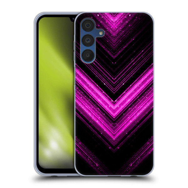 PLdesign Sparkly Metallic Pink Soft Gel Case for Samsung Galaxy A15 & MagSafe