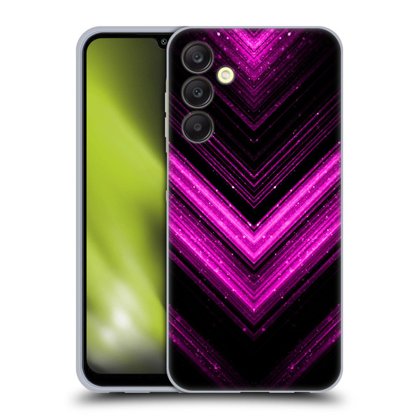 PLdesign Sparkly Metallic Pink Soft Gel Case for Samsung Galaxy A25 5G