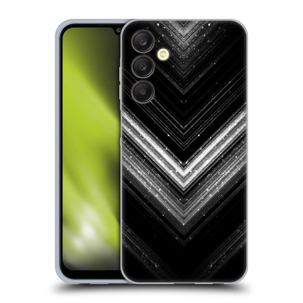 PLdesign Sparkly Metallic Silver Soft Gel Case for Samsung Galaxy A25 5G
