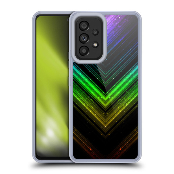 PLdesign Sparkly Metallic Rainbow Soft Gel Case for Samsung Galaxy A53 5G (2022)