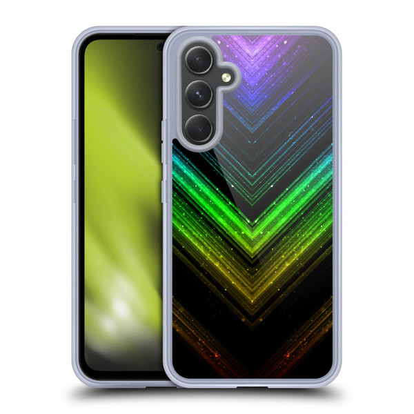 PLdesign Sparkly Metallic Rainbow Soft Gel Case for Samsung Galaxy A54 5G