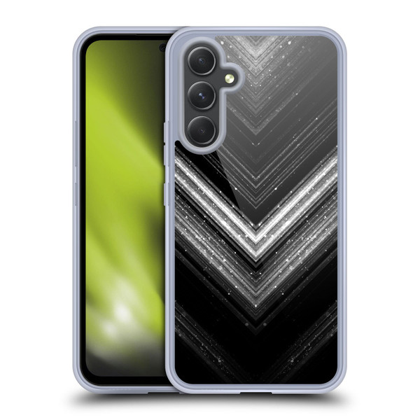 PLdesign Sparkly Metallic Silver Soft Gel Case for Samsung Galaxy A54 5G