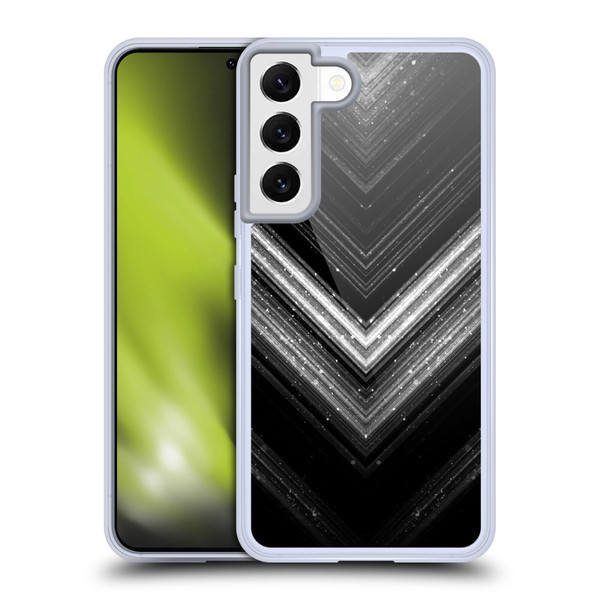 PLdesign Sparkly Metallic Silver Soft Gel Case for Samsung Galaxy S22 5G & MagSafe