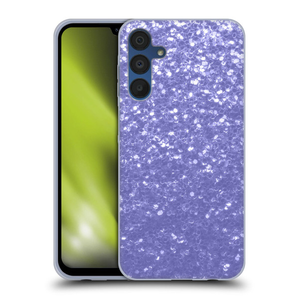 PLdesign Sparkle Prints Lavender Soft Gel Case for Samsung Galaxy A15 & MagSafe