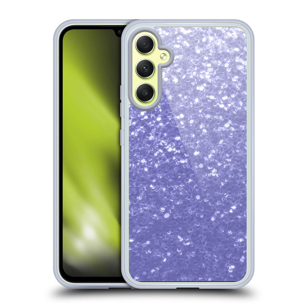 PLdesign Sparkle Prints Lavender Soft Gel Case for Samsung Galaxy A34 5G