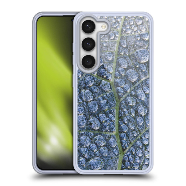 PLdesign Water Dew Texture Leaf Soft Gel Case for Samsung Galaxy S23 5G & MagSafe