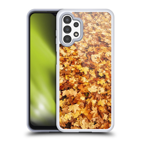 PLdesign Flowers And Leaves Fall Maple Soft Gel Case for Samsung Galaxy A13 (2022)